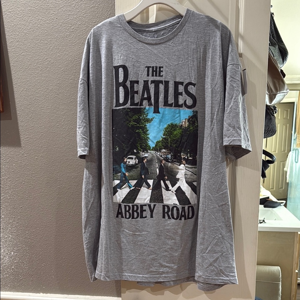 The Beatles Gray Abbey Road Graphic Tee